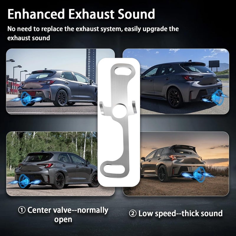 Zelvoro Center Exhaust Valve Mod Kit Fit for Toyota GR Corolla (2023-2025), Used to Keep Valve Open & Improve Exhaust Sound Quality - Image 2